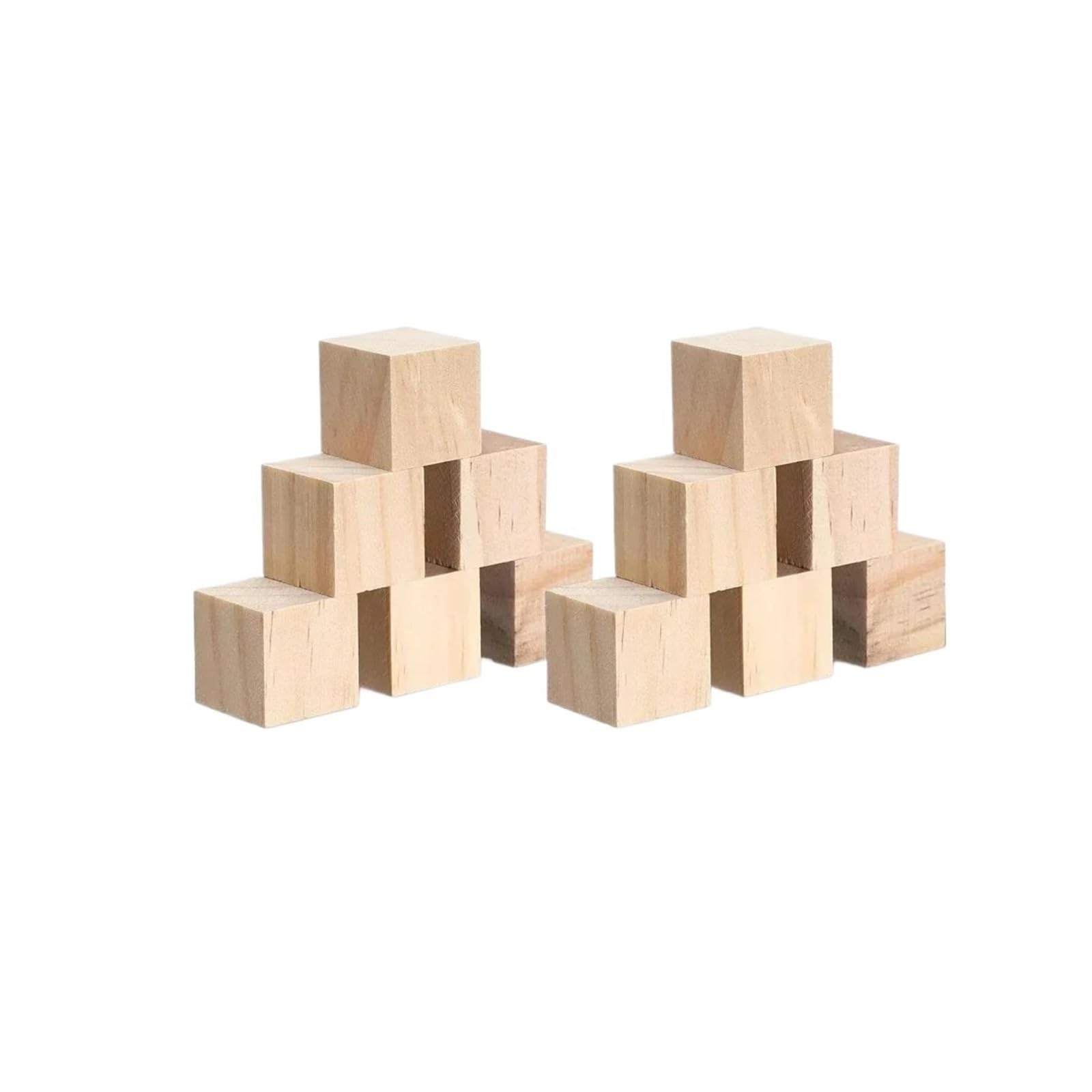 200 pezzi di blocchi legno naturale da 3 cm, cubo pino grezzo for artigianato fai te, pittura, arredamento for la casa, creazione puzzle Per Hobby creativi