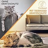 Tierhood Kratzschutz Katze - Kratzschutz Sofa Katze - Selbstklebende Anti Kratz Folie für Katzen - Kratzfolie selbstklebend - Katzen Kratzen abgewöhnen leicht gemacht - Made in Germany
