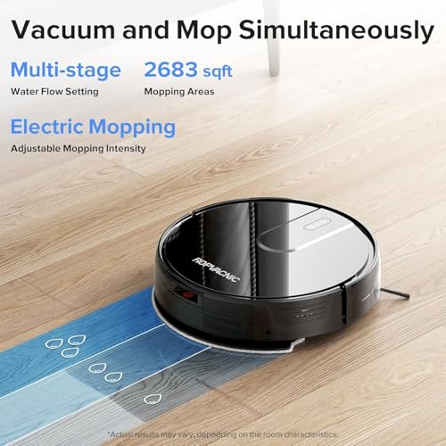 ROPVACNIC Robot Vacuum Cleaner Robot Vacuum and Mop Combo with 4000Pa Suction, Personalized Cleaning Adjustments, Self-Charging Robotic Vacuum Cleaner, Advanced Obstacle Avoidance - Image 3