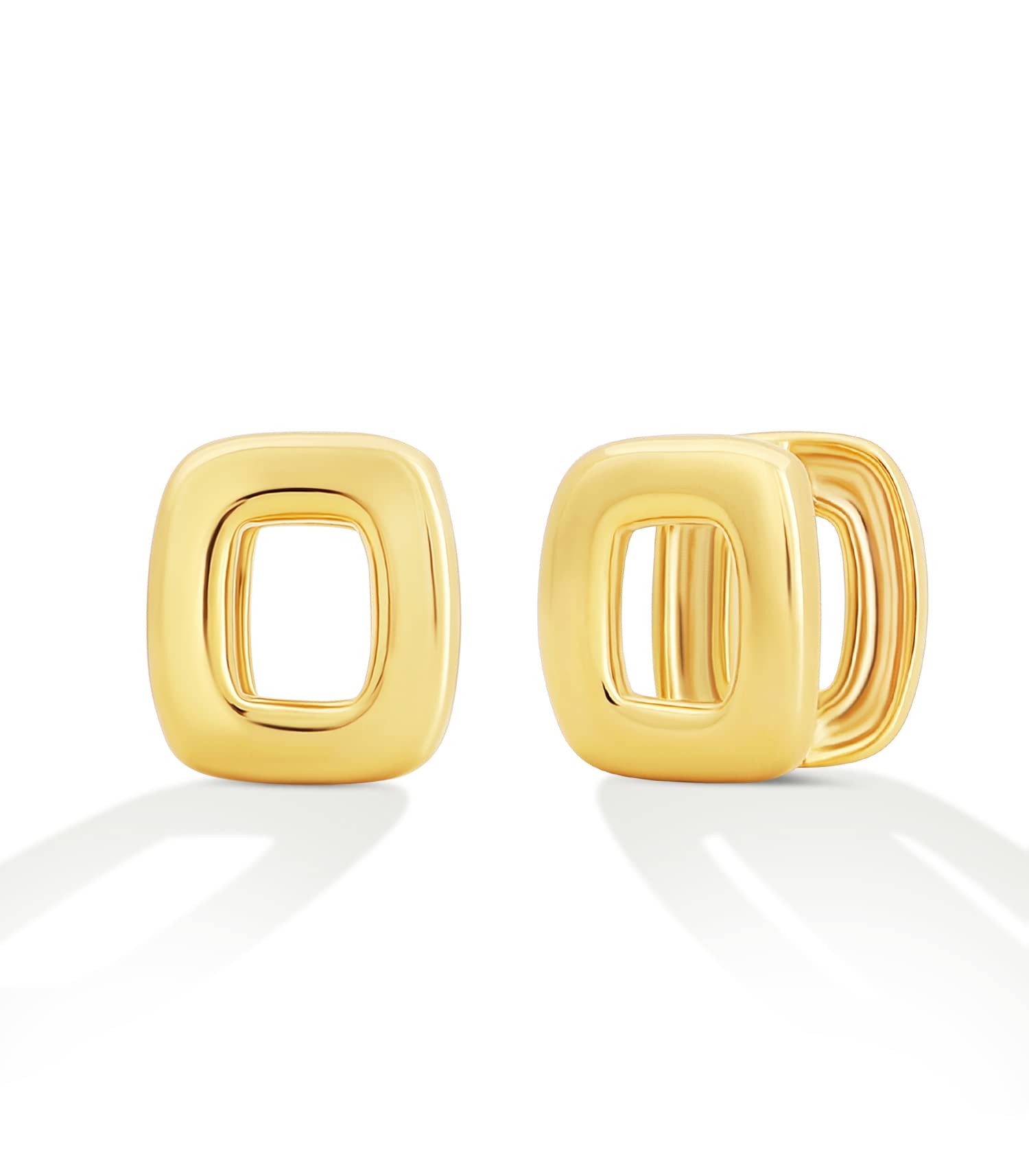 OZEL - Gold Huggie Hoop earrings for Women - 14k Real Gold Plated Small Hoop Earrings