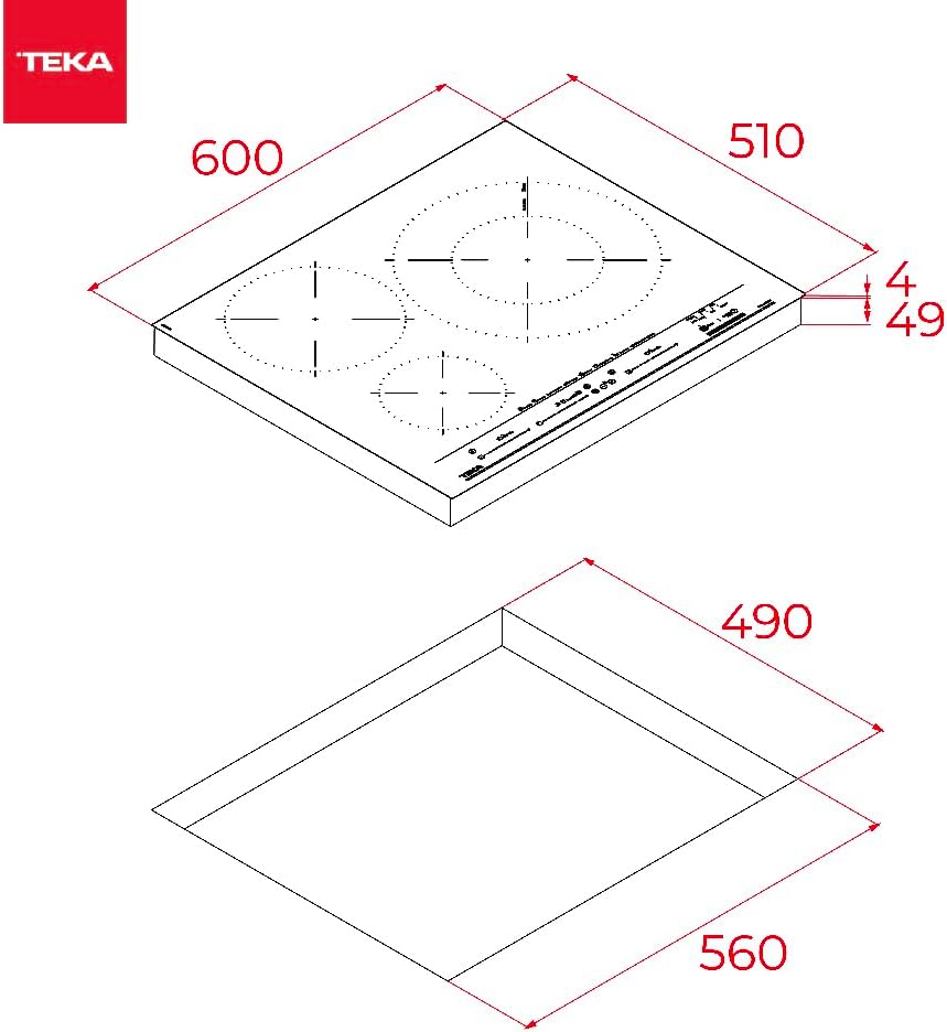 Teka Induction Hob Installation Dimensions