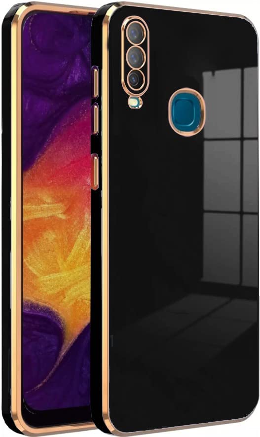 KARWAN®️ Luxury 6D Chrome Back Cover Case Compatible for Vivo Y15 |Slim Shockproof Soft TPU | Raised Lips Protection | Camera Protection | Stylish Back Case and Cover | -Black (B0BGDXLWNB) Amazon Price History, Amazon Price Tracker