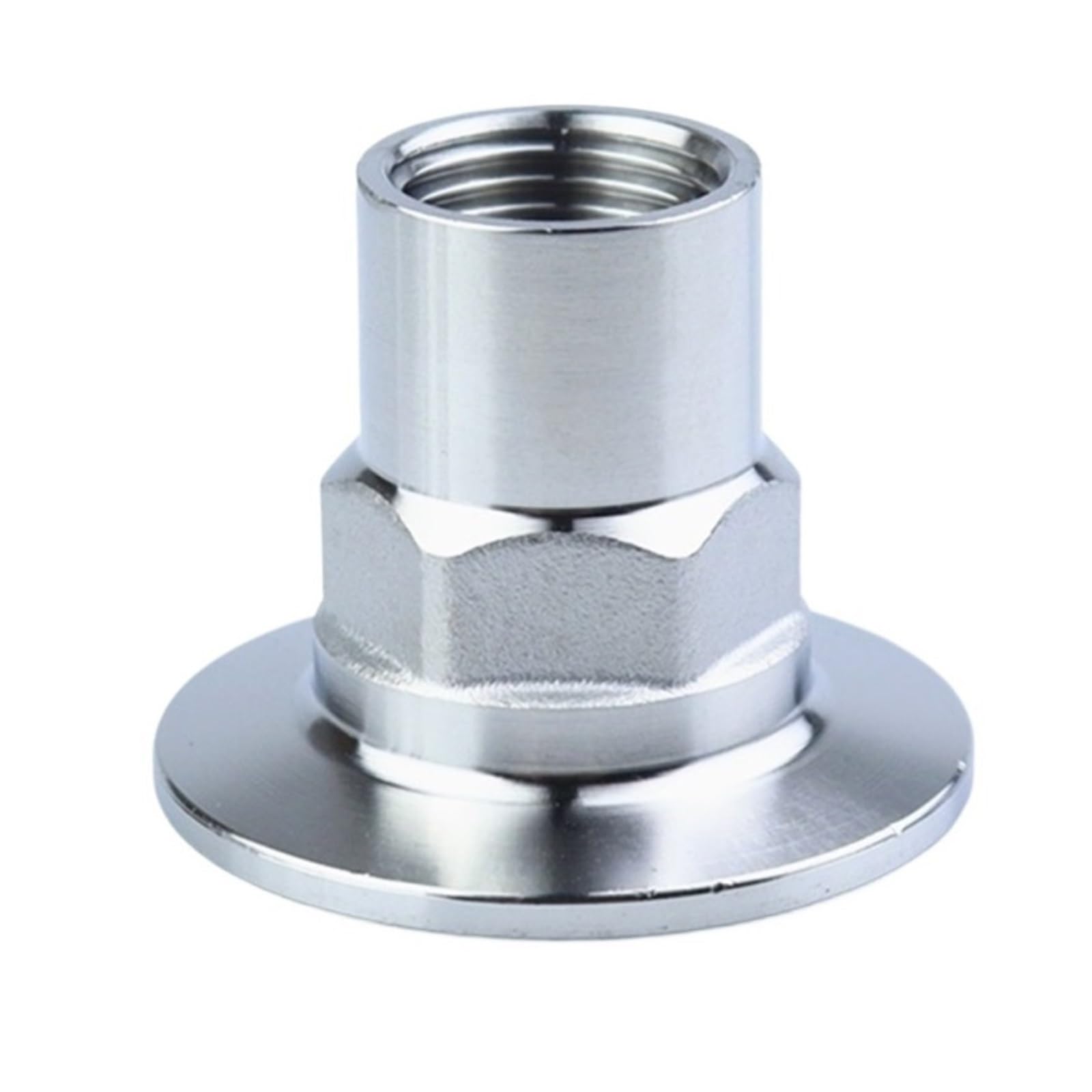 Sahul One Color 1Pcs 304 Stainless Steel Sanitary Hex Pipe Joint, 1/2" To 2" (Dn15-Dn50), Tri-Clamp(Dn50 X Ferrule 77.5)