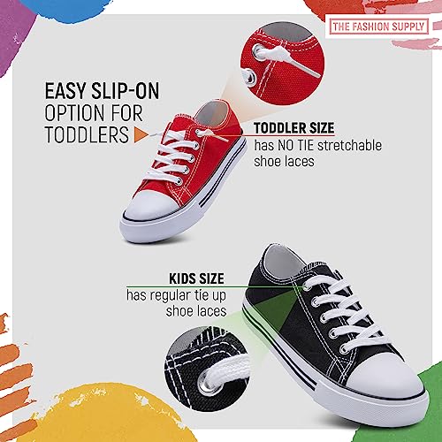 The Fashion Supply Toddler Canvas Shoes for Girls & Boys - Breathable & Comfortable Boys & Girls Canvas Shoes for Toddlers2