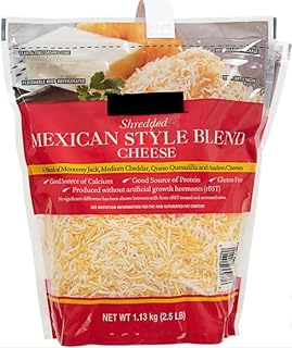 Mexican Style Four Cheese Blend, Shredded | Monterey Jack, Medium Chedda...