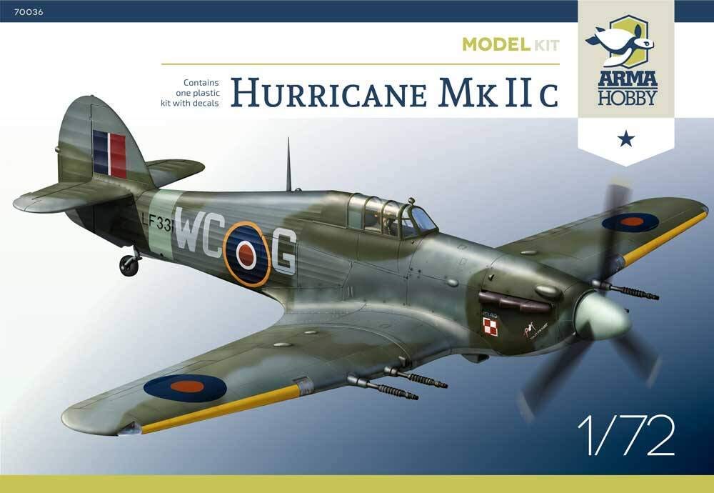 Arma Hobby Grey 1/72 Hawker Hurricane Mk.iic # 70036