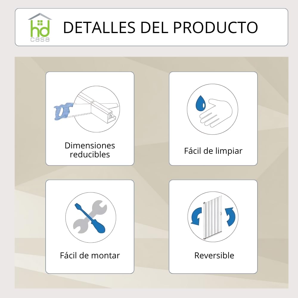 Box - Mampara de fuelle, 3 puertas, paneles semitransparentes, perfiles blancos, modelo Julia (70x170x70)