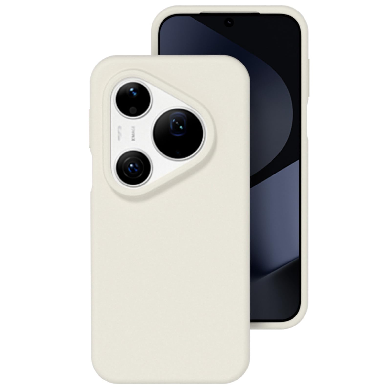 Coque Huawei Pura 90 Pro Max silicone liquide antichoc beige