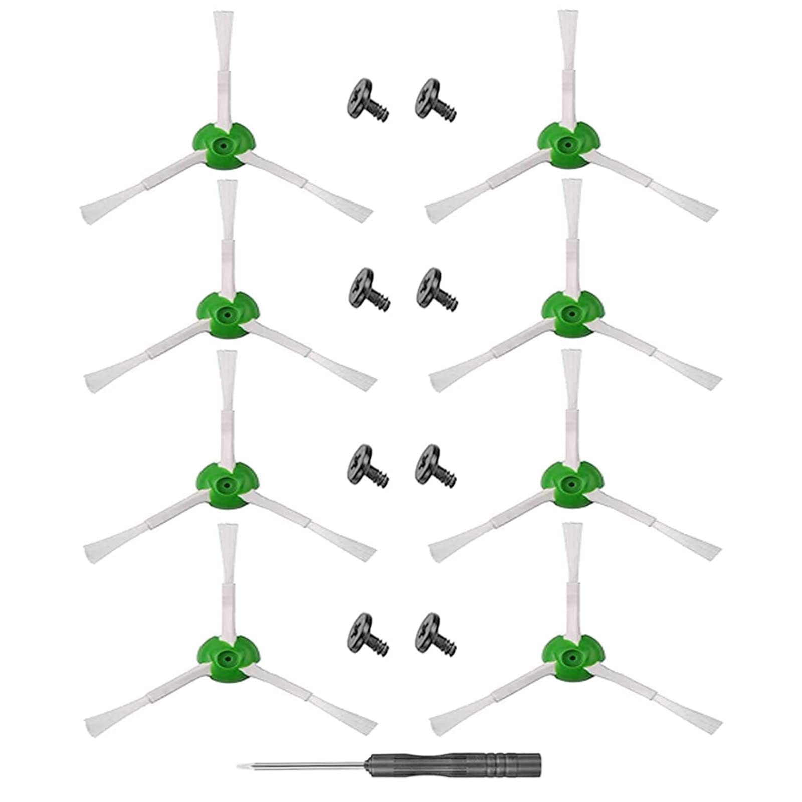 8 Pack Replacement Edge-Sweeping Brushes for iRobot Roomba i & j & e Series All Models, Vacuum Side Brushes Accessories Parts for i1+i2+i3+i4+i5+i6+i7+i8+j6+j7+j8+e5+e6 Cleaner Model.