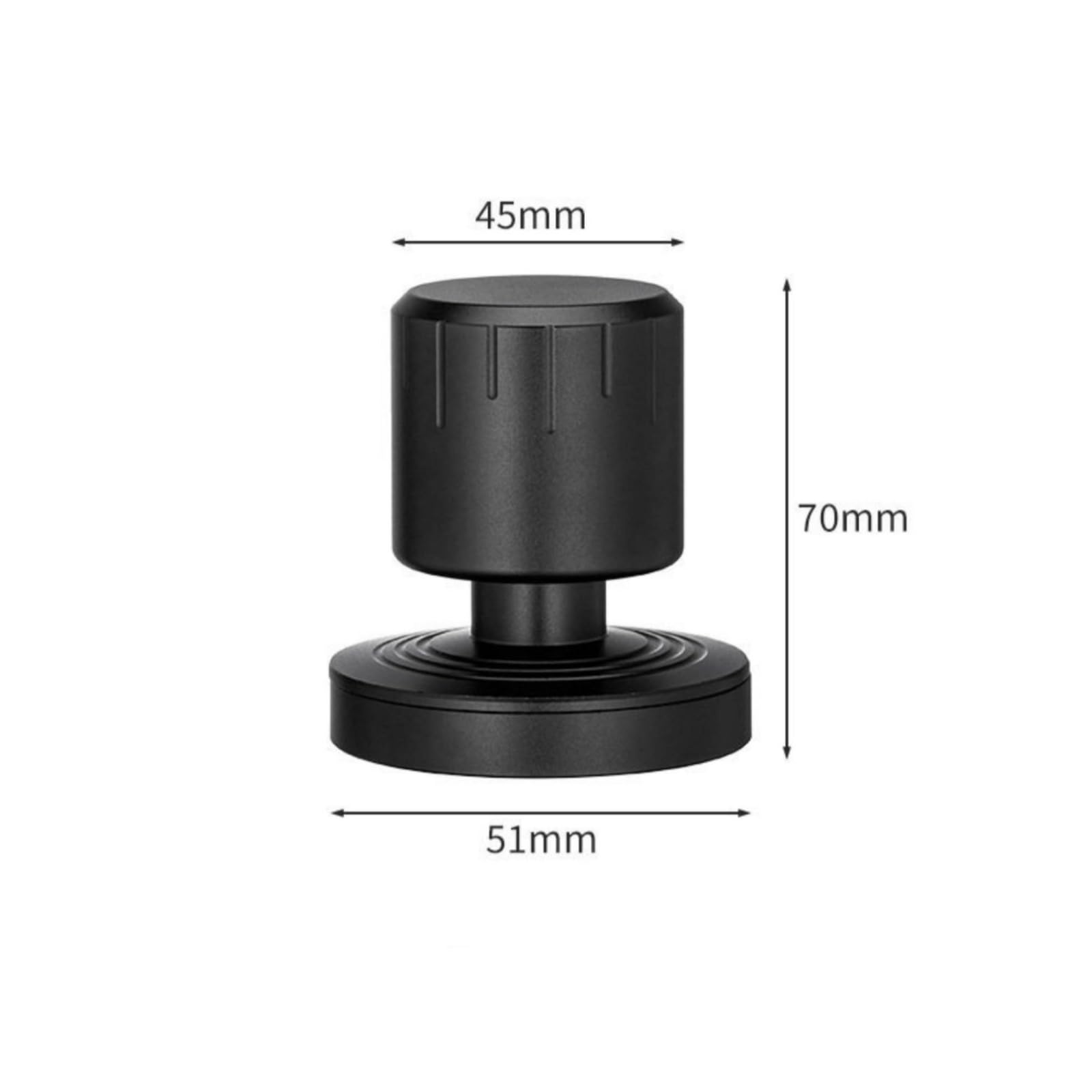 Coffee Tamper Espresso dor Compresor con Muelle de Presión Constante en Acero Inoxidable y Diseño Ergonómico con Base