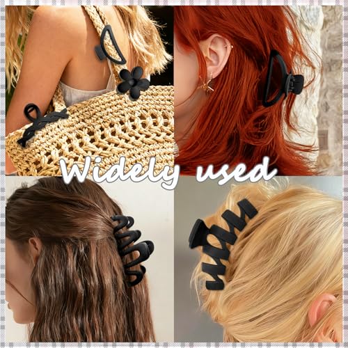 Set de 12 Pinzas de Garra para Cabello Multi-formas miniatura 7