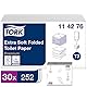 Tork Toilettenpapierspender + Nachfüllpackung - T3 - Nachfüllpackung extra weiches gefaltetes Toilettenpapier (30 x 252 Blatt)