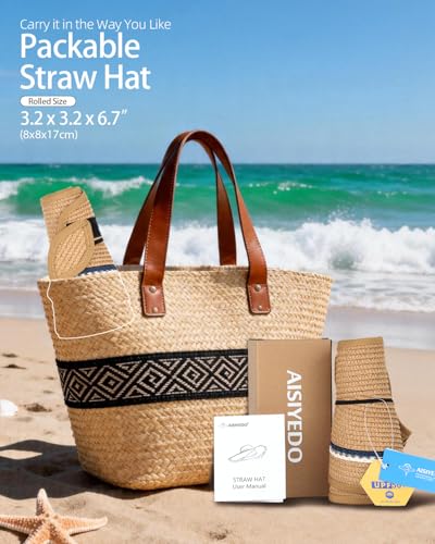 Sombrero sombrilla para mujer con visera amplia miniatura 5