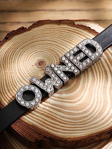 Sacina Gothic Punk Cute Owned Choker, Black Choker, Black PU Leather Chocker Collar, Gothic Goth Necklace, Costume Jewelry, Halloween Christmas Jewelry Gift for Women4