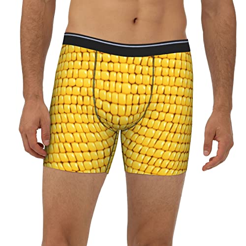 Corn Kernels Men's Soft Boxer Brief Underwear Novelty Breathable Trunks Underwear for Men2