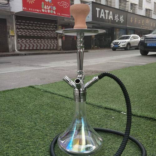 WJMT Aluminium-Huka Shisha Set One Hose Big Smoke Bar Supplies Party Set Rauchen, ohne Nikotin