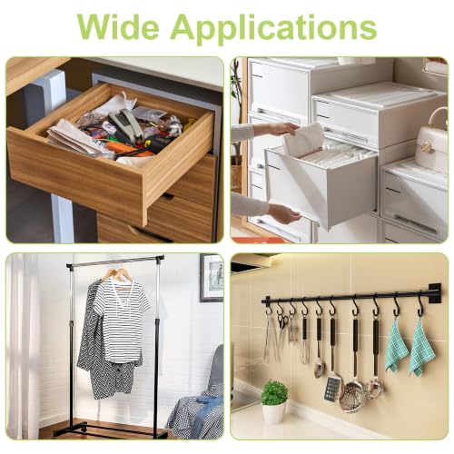 Image of Curtain Glide Tape, 2 Rolls Self-Adhesive Teflon Fabric Tape, Noise & Friction Reduction Slide Tapes for Curtain Ring, Wood Drawer (Brown)