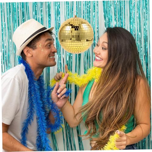 Bola espejada dorada STOBAZA de 25 cm para decoración DIY de fiestas, bodas, bares y Navidad miniatura 7