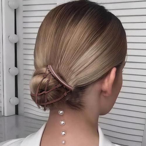 6 Peines Elásticos Multifuncionales para Cabello Negro y Marrón miniatura 6