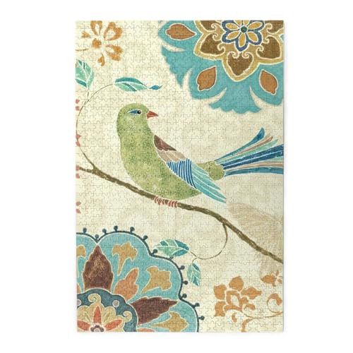 かわいい バラ柄 桜 花柄 鳥柄 和柄 宇宙柄 木製 パズル 娯楽 知育玩具 ストレス軽減 ジグソーパズル 減圧 装飾 室内装飾 壁飾り 誕生日プレゼント 子供 大人 1000pcs