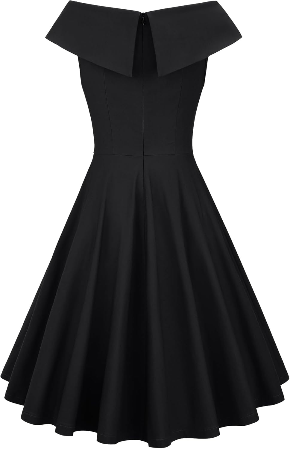 MUXXN Women's 1950s Retro Vintage Sleeveless V Neck Midi Cocktail Swing Dress - Image 4