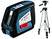 Produktbild Bosch Professional GLL 2-50, 20 m Arbeitsbereich (ohne Empfänger), Baustativ, Schutztasche, Laserzieltafel, L-BOXX-Einlage, Ausrichtscheibe
