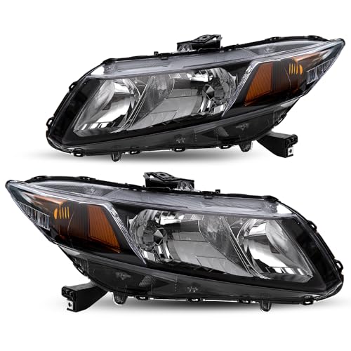 JSBOYAT Headlights Assembly for 2012-2015 Honda Civic 4Dr Sedan |