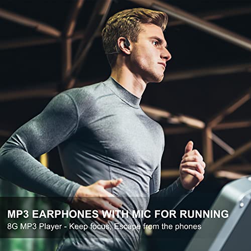 Kasutu Bone Conduction Headphones, Open-Ear Bluetooth 5.2 Headphones Built-In 8G Memory, Ip68 Waterproof Sports Mp3 Earphones With Mic For Swimming Running Hiking Cycling #TOP4