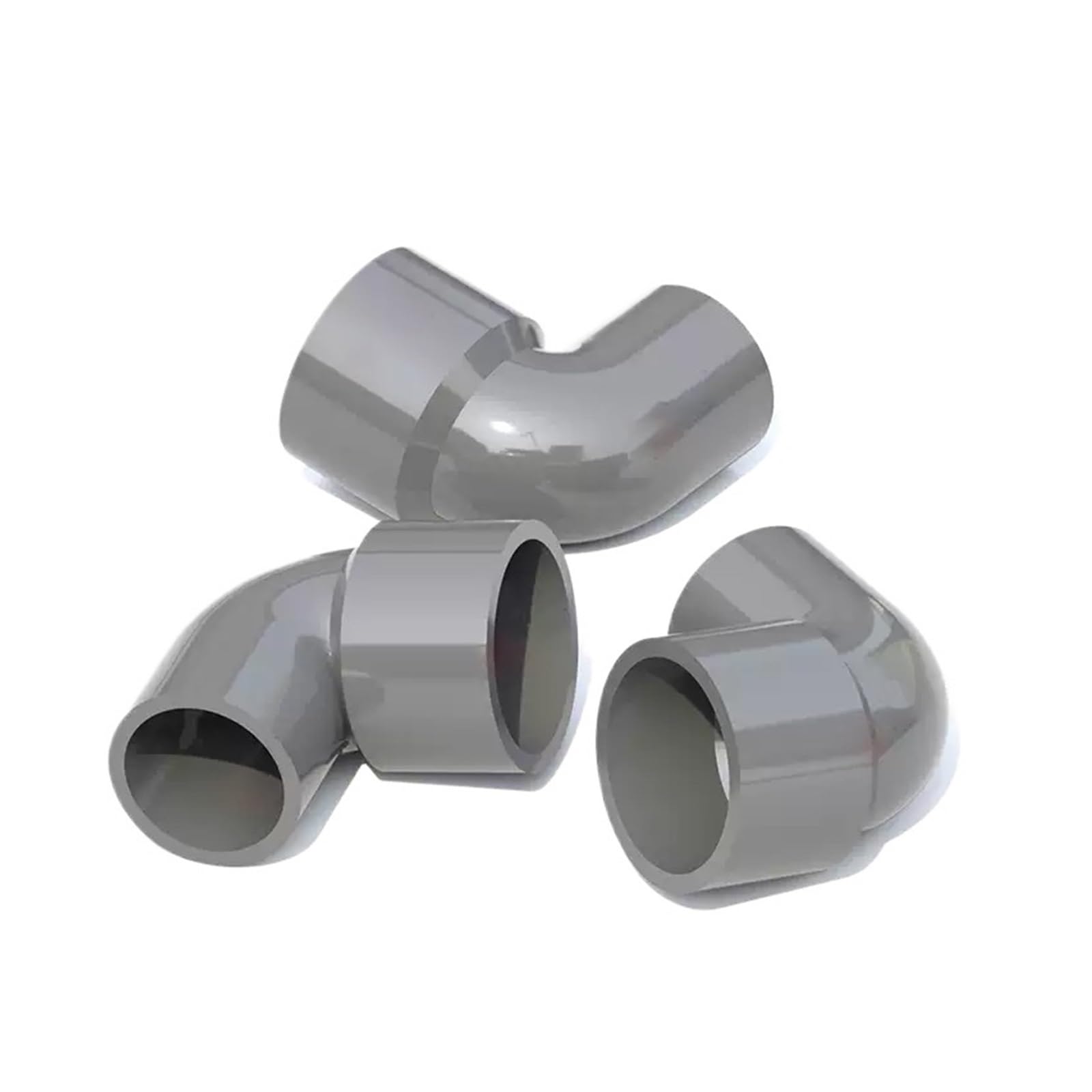 1/2/5PCS 25mm-110mm PVC 90 ° codo reductor conector de tubo de soldadura solvente métrico(Gray,63x50mm,5 pcs)