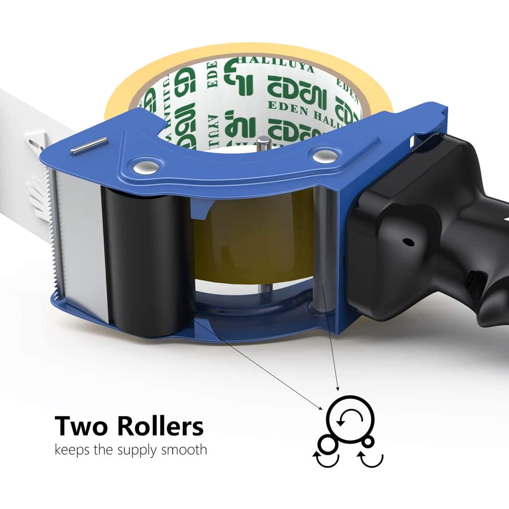 TORIVO Fast Reload Tape Gun Dispenser Packing Packaging Sealing Cutter Pack of 1 | Multicolor (2 Inch) 2