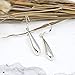 AeraVida Everyday Rain Drop .925 Sterling Silver Dangle Earrings | Elegant Minimalist Sterling Silver Jewelry for Women
