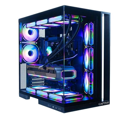 Captiva PC Highend Gaming I90-064 | Intel Core i9 14900KF | 64GB DDR5 RAM | NVIDIA GeForce RTX 5070 12GB | 2 TB SSD | Windows 11 Home