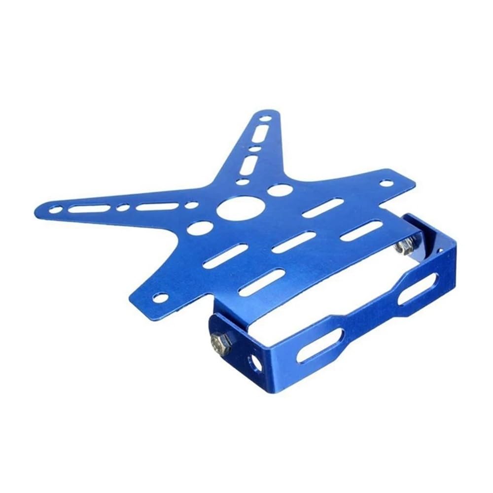 Support Universel de Cadre Plaque d'immatriculation arrière Moto(Red)
