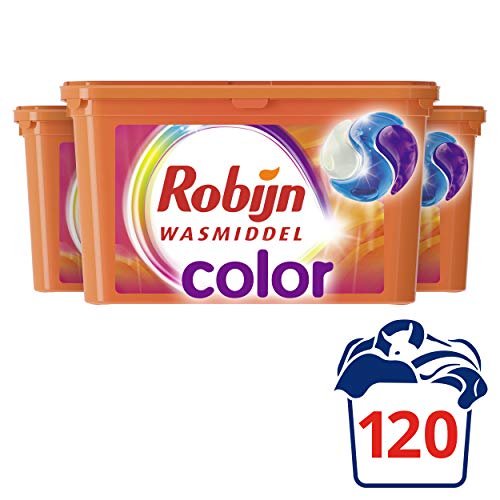 Robijn Color Wasmiddel 3-in-1 Wascapsules, speciaal voor de gekleurde was - 3 x 40 wasbeurten - Voordeelverpakking - Image 3