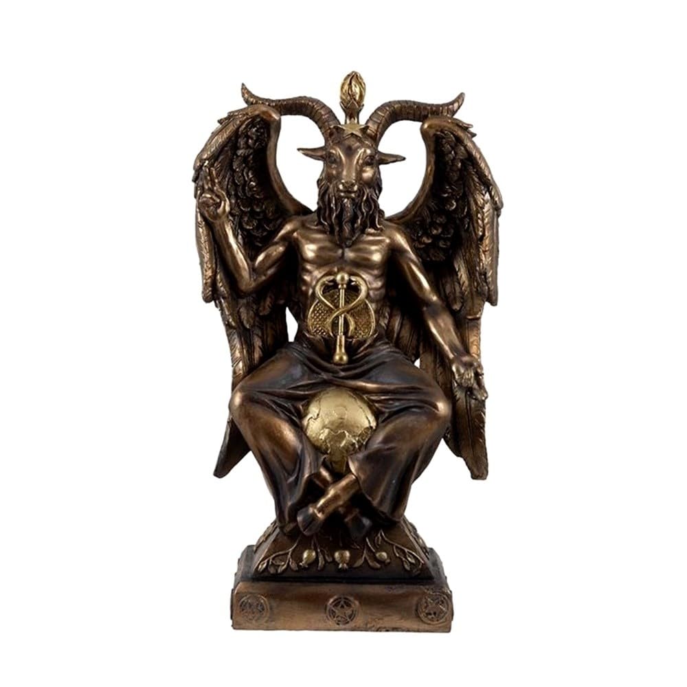 Baphomet Figura 31 cm. Imagen Bien y Mal Ciencias Ocultas alquimia esoterismo Resina