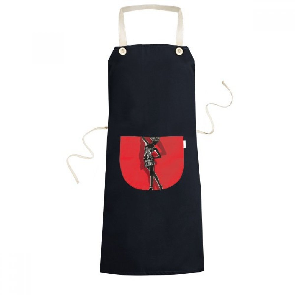 Tablier de cuisine noir élégant pour partager de parfaits moments culinaires en famille