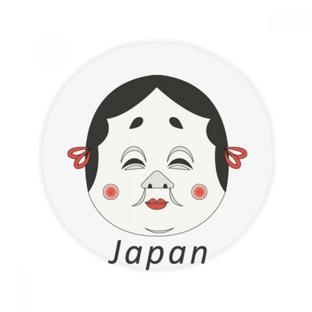 Tapis de sol rond pour salon et entrée ambiance culture japonaise