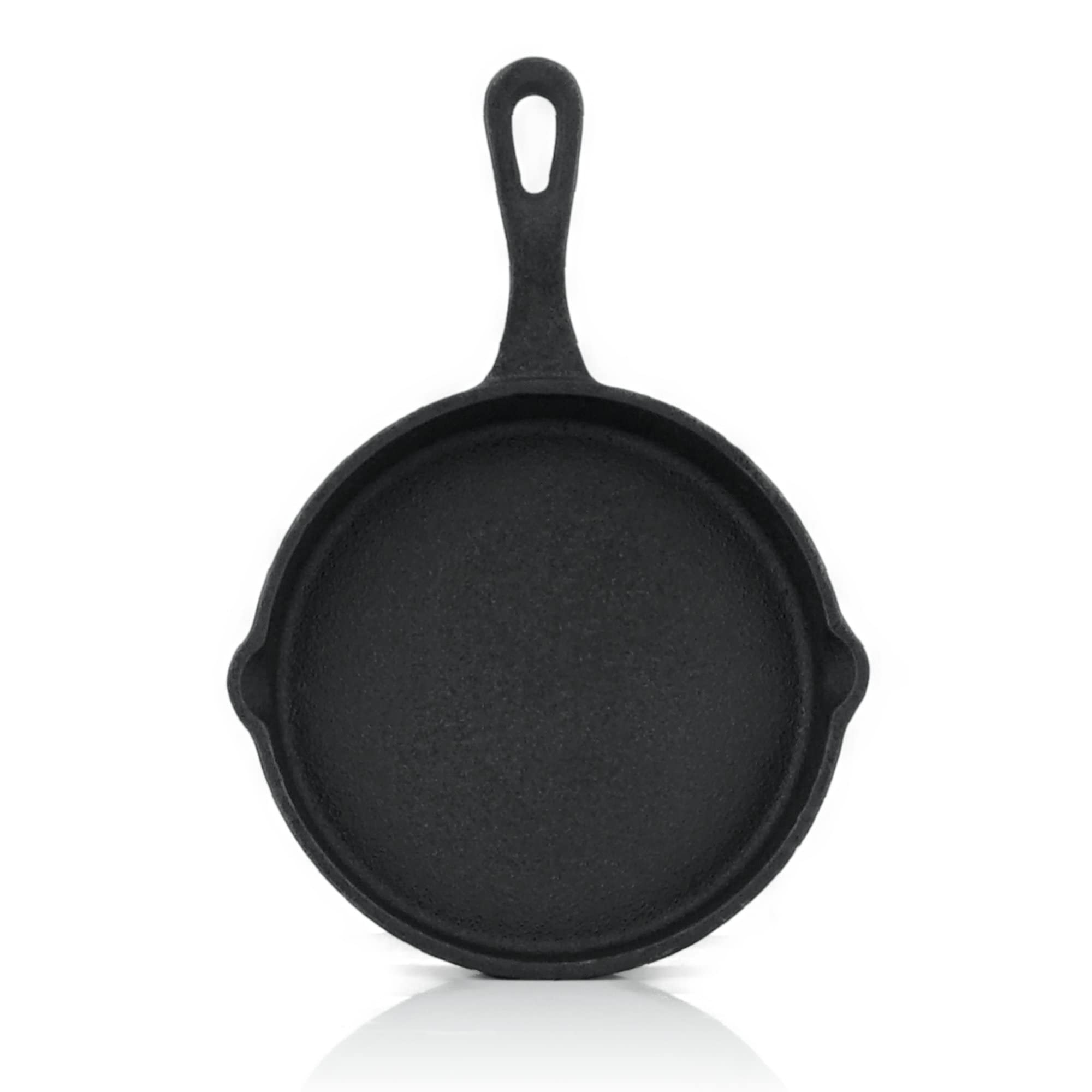 Jim Beam BBQ Padella In Ghisa JB0159 – Perfetta Per Barbecue E Campeggio – Con Manico E Sottobicchiere In Legno – Scanalature Per Succo