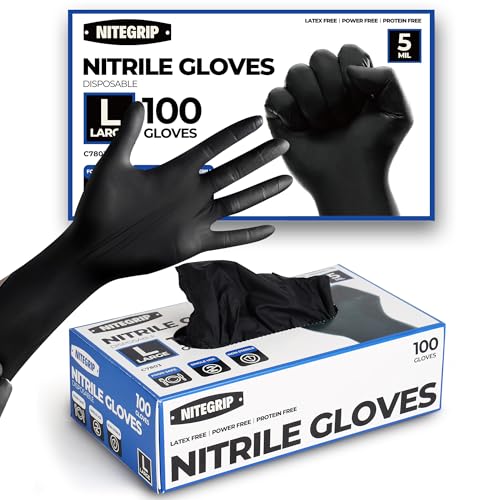 BBQ Gloves Set, 4 Reusable Cotton Glove Liners & 100 Disposable Nitrile Gloves, for Heat Resistant Cooking, Grilling Accessories, Food Prep & Smoker, Guantes de Barbacoa Nitrilo