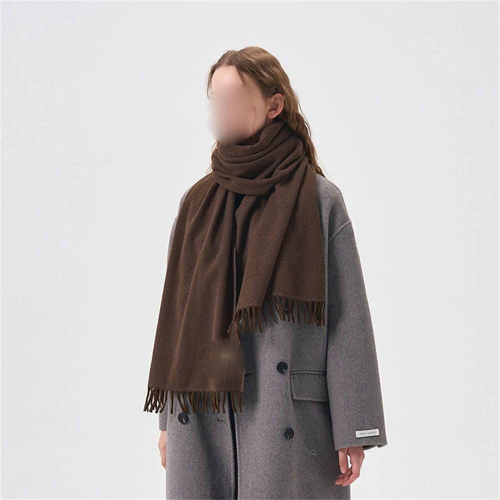 JYHBHMZG Cashmere Blanket Scarf Women Tassel Scarf Winter Warm Shawl Wraps Couple Neckband Scarves
