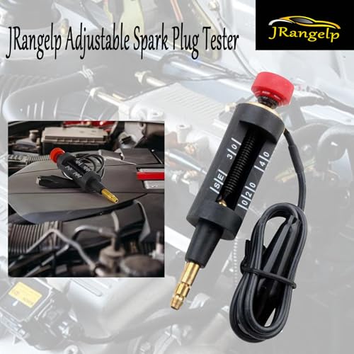 JRangelp Spark Plug Tester Adjustable Car Ignition System Coil Tester Coil on Plug Spark Circuit Tester Automotive Diagnostic Tester Tool
