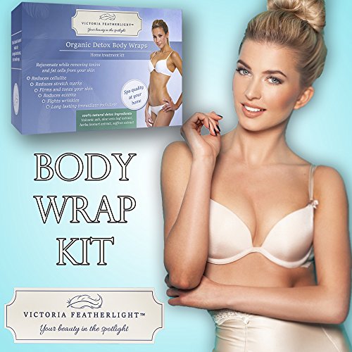Victoria Featherlight - Best Organic Weight Loss Detox Slimming The Body Wrap Kit to Lose Weight Quickly, Includes Ebook