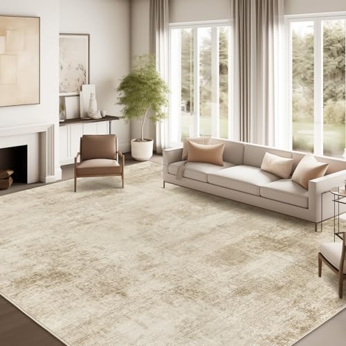 zesthome 9x12 Area Rugs for Living Room, Non-Slip Backing Washable Rug, Modern Abstract Area Rug, Stain Resistant Rugs for Bedroom, Ultra-Thin Large Area Rugs, Area Rug 9x12