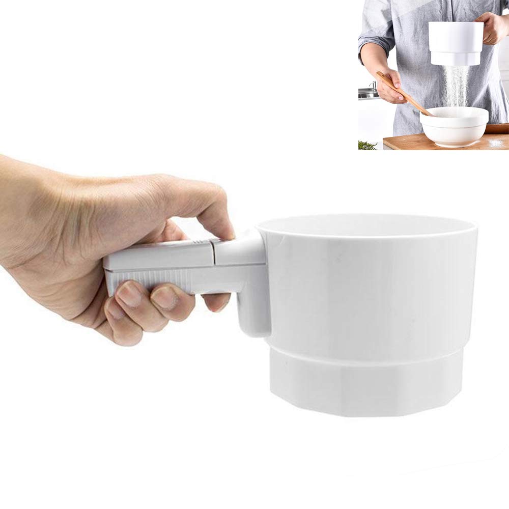 MOGOI Electric Flour Sifter, Handheld Battery Operated Sifter, Nylon