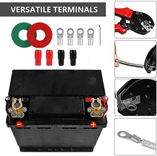 TSQZE 2 Stück Batterieklemmen Auto Batterie Klemens, Anschluss Batterie Polklemmen Autobatterie Steckverbinder Batteriepolklemmen, Autobatterie Schnellklemmen Für Autobatterie Boot Motorad Caravan - Image 3