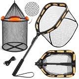 PLUSINNO Fishing Net with Floating Fish Basket, Kayak Fishing AccessoriesOR
