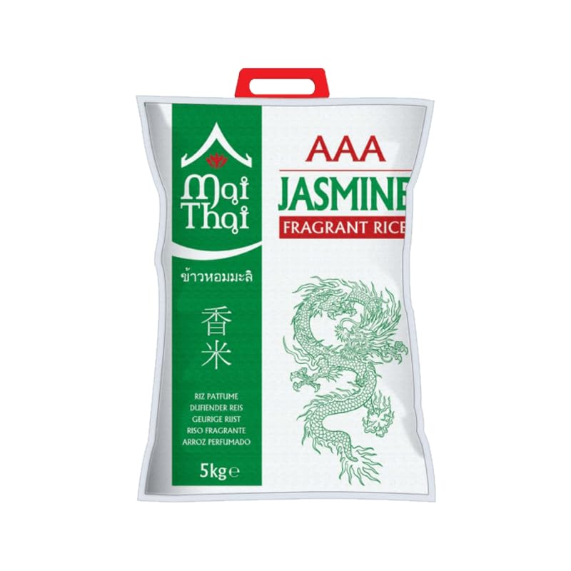 Mai Thai I AAA Jasmine Fragrant Rice I Long Grain Rice I Rich in Aroma I 5KG I Pack of 1