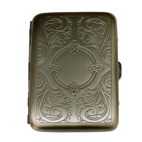 Preisvergleich Produktbild Hübsches schmales Zigarettenetui Metall ZE330 (Cigarette case)