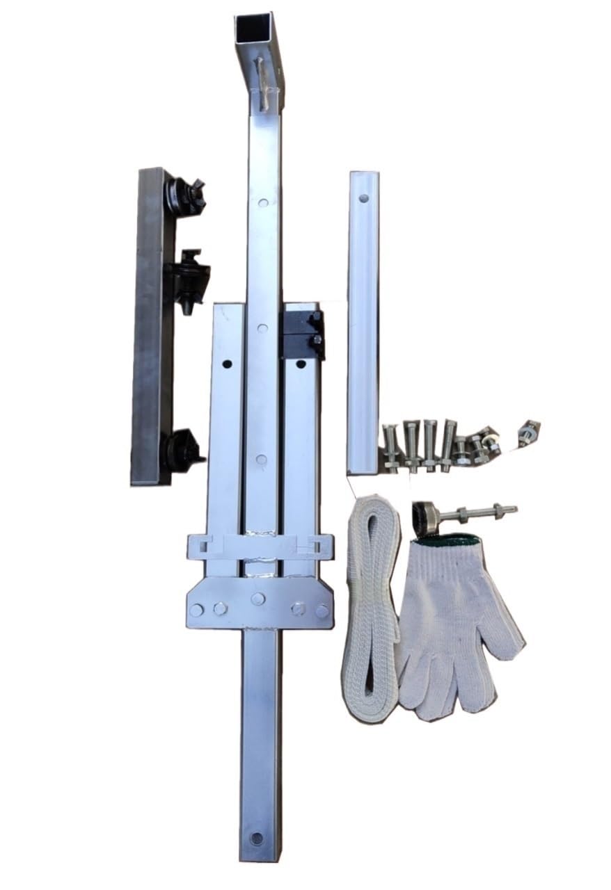 LMMIAOZ Air Conditioner Outdoor Unit Installation Manual, 3HP Folding Side Bracket + Winch, Heavy-Duty Lifting Tool for Easy Dismantling & Setup