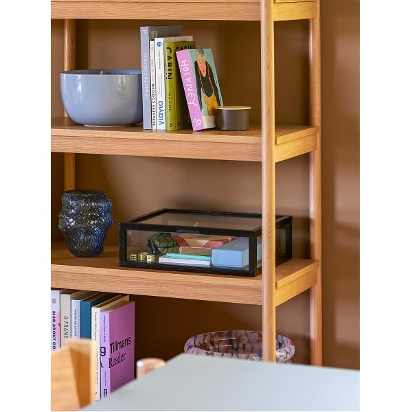 Hubsch Caja pequeña para cenizas y cristal, color negro, L: 40 cm